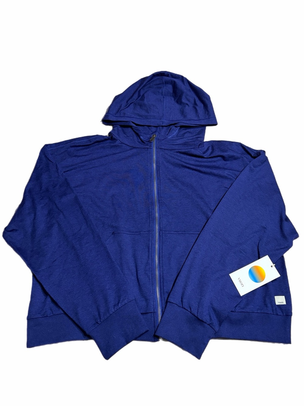 NWT Vuori Halo Modern Full-Zip Hoodie (Stellar Sky Heather) Size XL
